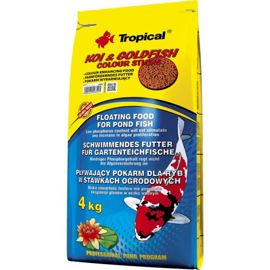 Tropical Koi Og Goldfish Colour Sticks 4Kg Tropical Koi Og Goldfish Colour Sticks 4Kg