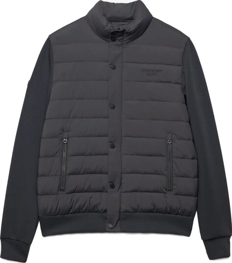 Superdry Interlock Hybrid Jacket   CHARCOAL   L