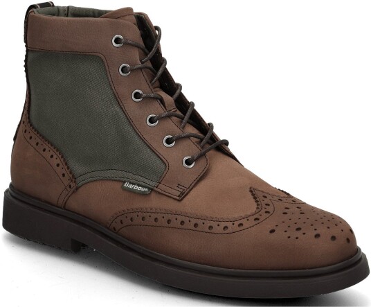 Barbour Barbour Barmoor Brogue Boot DK BROWN 40