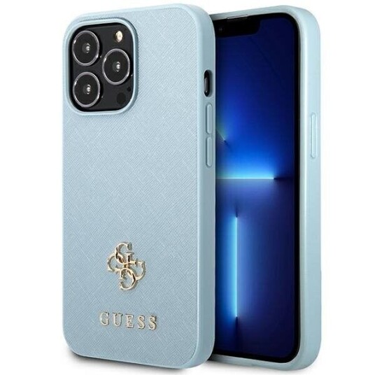 Guess Guhcp13lps4mb Iphone 13 Pro / 13 6.1" Blue/Blue Hardcase Saffiano 4G Small Metal Logo