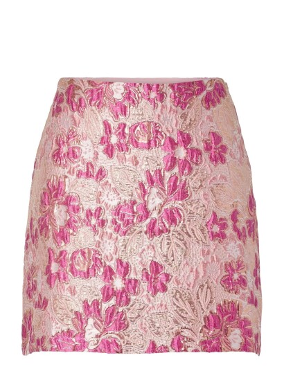 Pieces Pcamelia Hw Jaquard Short Skirt D2D Pp Pink XL