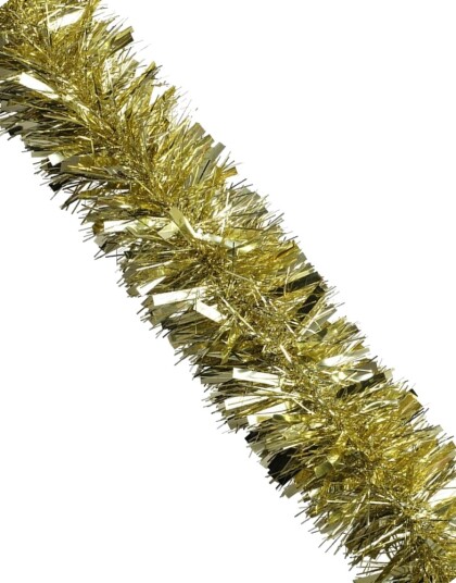 Tykk Gullfarget Glittergirlander 2 meter Juletrepynt 98181