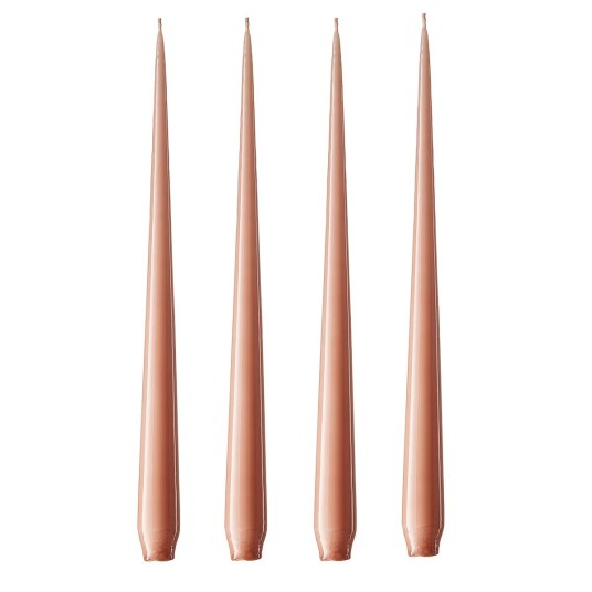 Ester & Erik lys 42 cm 4-pakning rosy caramel Lakkert