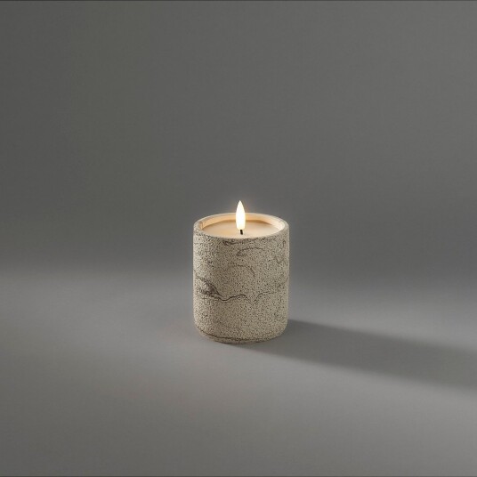 Konstsmide LED stearinlys Betong Batteri Beige