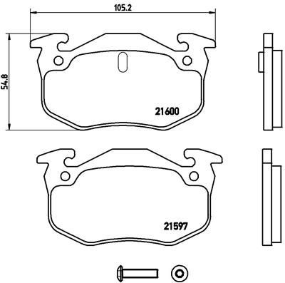 Bremseklosser BREMBO P 68 018
