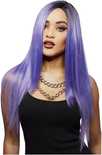 Smiffys Manic Panic Parykk, Super Vixen, Amethyst Ombre Smiffys Manic Panic Parykk, Super Vixen, Amethyst Ombre
