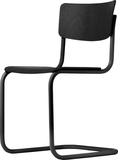 Thonet S 43 Cantilever Spisestol Sort/ Sort Bøketre Thonet S 43 Cantilever Spisestol Sort/ Sort Bøketre