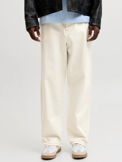 Jack & Jones Jpstalex Contrast 5 Pocket Pant Stydss26 Cream 29 x 32