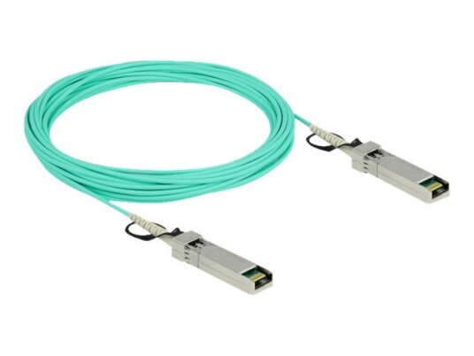 Delock - Direkte 10Gbase-Koblingskabel - Sfp+ (Hann) Til Sfp+ (Hann) - 10 M - 3 Mm - Fiberoptisk - Sff-8431/Sff-8432 - Active Optical Cable (Aoc) - Akvamarin
