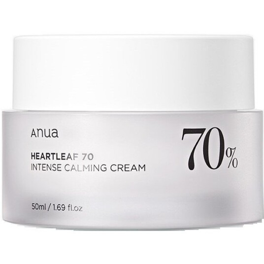 Anua Heartleaf 70% Beroligende Ansiktskrem 50 ml for Sensitiv og Tørr Hud Anua Heartleaf 70% Beroligende Ansiktskrem 50 ml for Sensitiv og Tørr Hud
