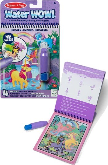 Melissa & Doug Water WOW! Malebok Enhjørning