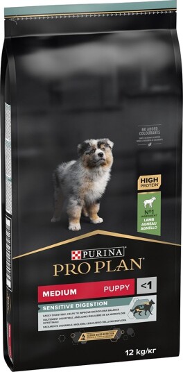 Purina Pro Plan Medium Puppy Lam Og Ris Sensitive Digestion 2 X 12 kg