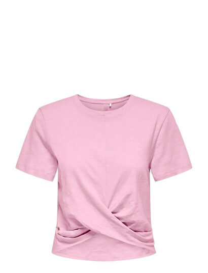 Only Play Onpcute On Ss Crop Knot Jrs Top - Pink - S