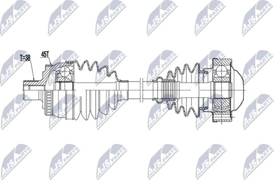 Nty Drivaksel NTY NPW AU 110
