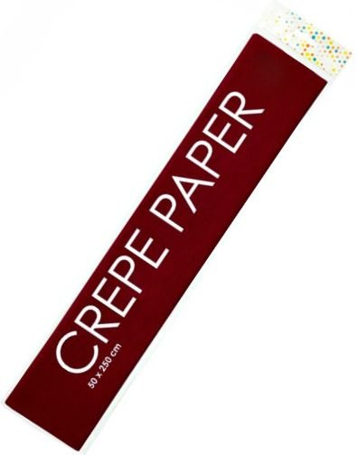 Vinrødt Kreppapir 50x250 cm Vinrødt Kreppapir 50x250 cm