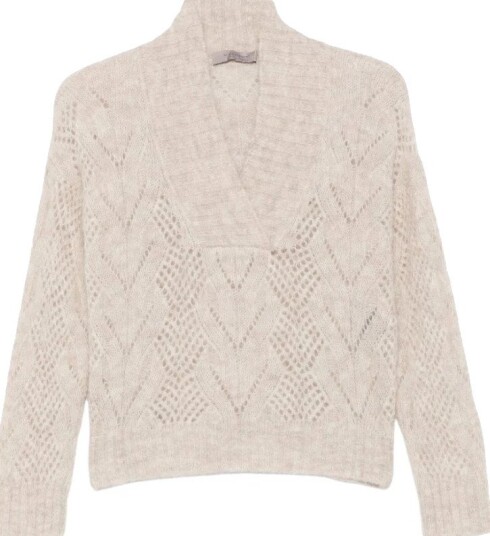 D.Exterior Dame Strikkevarer Beige L,