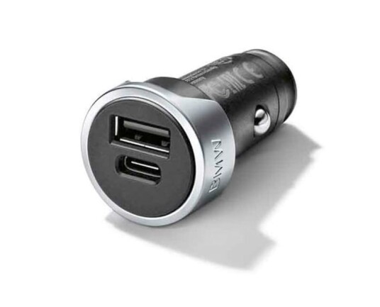 BMW Originaldeler Dual USB lader
Type A og C 65412458286
