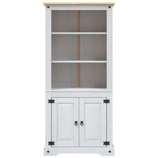 vidaXL Vitrine meksikansk corona-stil furu hvit 80x40x170 cm vidaXL Vitrine meksikansk corona-stil furu hvit 80x40x170 cm