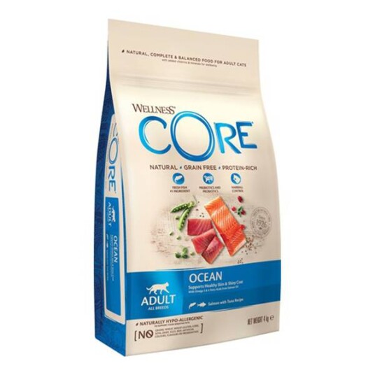 CORE Petfood Kornfri Kattemat med Laks & Tunfisk til Voksne Katter 4 kg