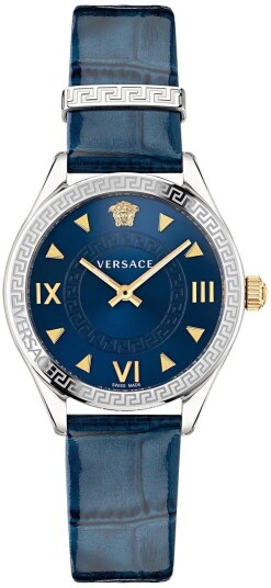 Versace Dameklokke VE2S00122 Hellenyium Blå/Lær Ø36 mm
