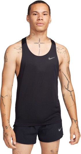Nike Fast Running Tank Top Herre Black/Reflective Silver L