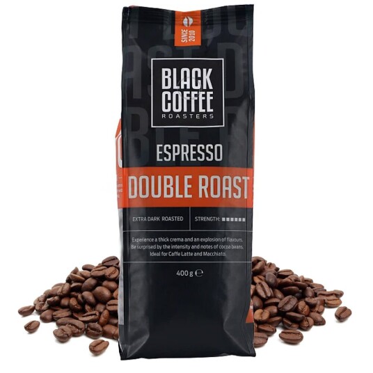 Black Coffee Roasters Espresso Double Roast - Black Coffee Roasters - 400 g. kaffebønner Black Coffee Roasters Espresso Double Roast - Black Coffee Roasters - 400 g. kaffebønner