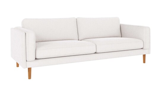Rowico Home Braden 3 seters sofa Hvit Bobby 1 Eikben