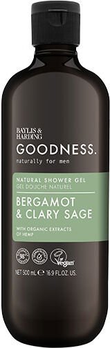 Baylis & Harding Goodness Men Bergamot Clary Sage Shower Gel 500 ml Baylis & Harding Goodness Men Bergamot Clary Sage Shower Gel 500 ml