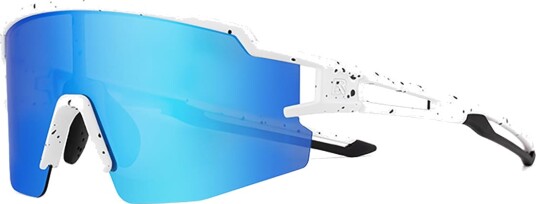 Rockbros sykkelbriller for barn, polariserte, UV-beskyttelse, barn - hvit