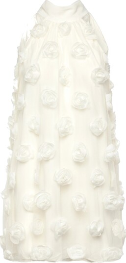 Gina Tricot Wide Halterneck Mini Dress   Cream   40