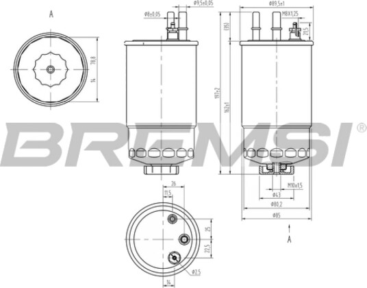 Drivstoffilter BREMSI FE0373 Drivstoffilter BREMSI FE0373