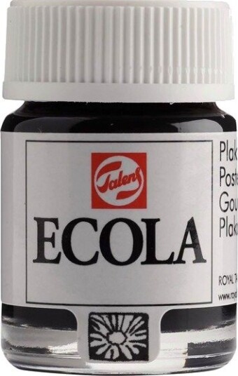 Bruynzeel Ecola Poster Paint Bottle 16ml Black 700
