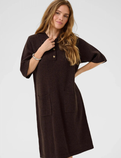 Culture Cuasima Katrina Dress - Brown - L Culture Cuasima Katrina Dress - Brown - L