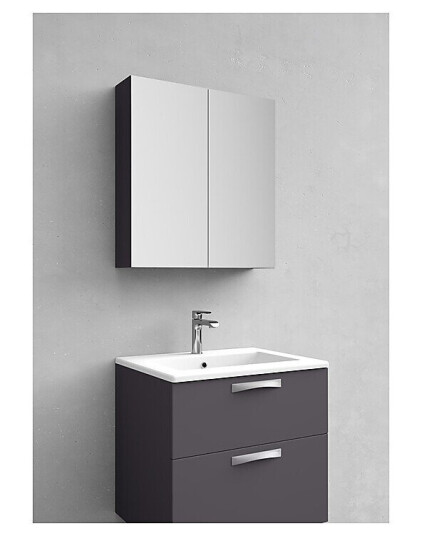 Noro Flex Speilskap 600x700 mm Antrasittgrå Noro Flex Speilskap 600x700 mm Antrasittgrå
