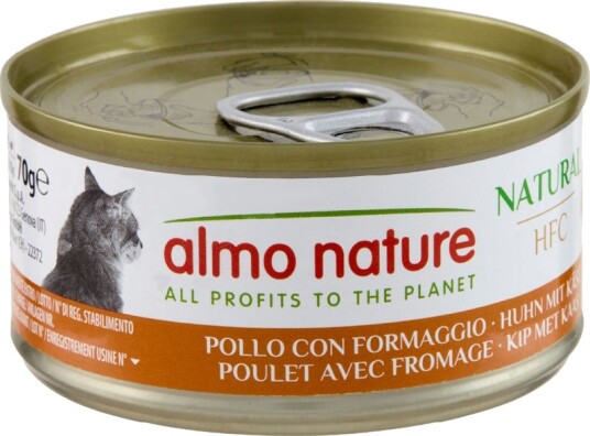 Almo Nature Våtfôr Hfc Naturlig Med Ost Kylling 70G 24 X 70 G