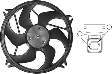 VAN WEZEL 0904746 Kjølevifte
