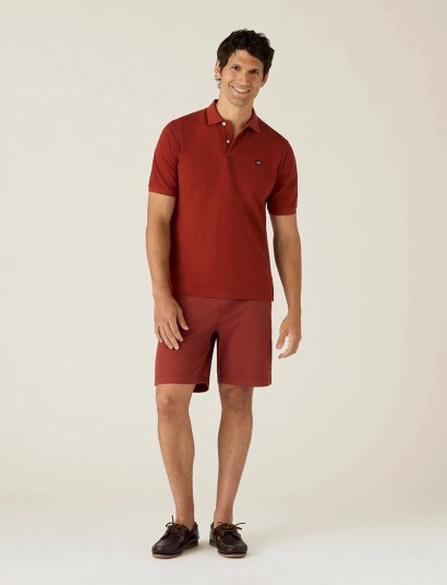 Lexington Clothing Classic Cotton Twill Shorts Brown 34