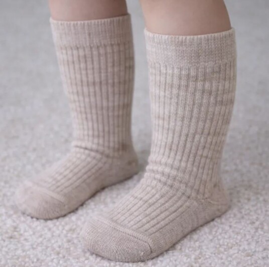 Need it   Sokker i merinoull Sand