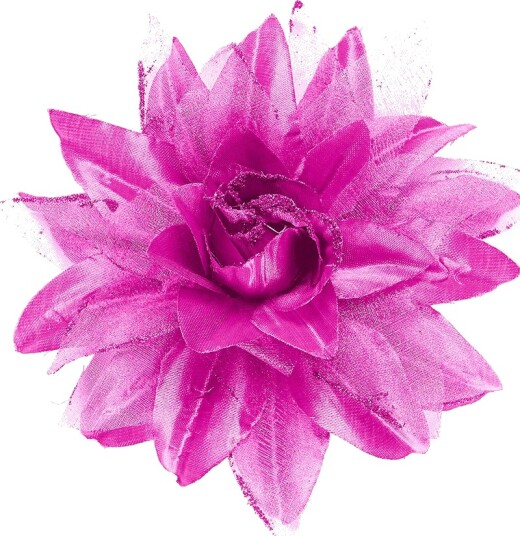 Widmann Hårklype med Elegant Rosa Blomst og Glitter
