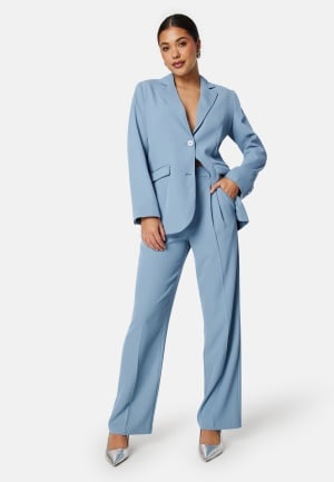 BUBBLEROOM Denice Straight Leg Suit Pants Dusty blue 38 BUBBLEROOM Denice Straight Leg Suit Pants Dusty blue 38