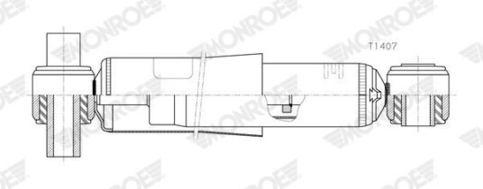 Støtdemper MONROE T1407 Støtdemper MONROE T1407