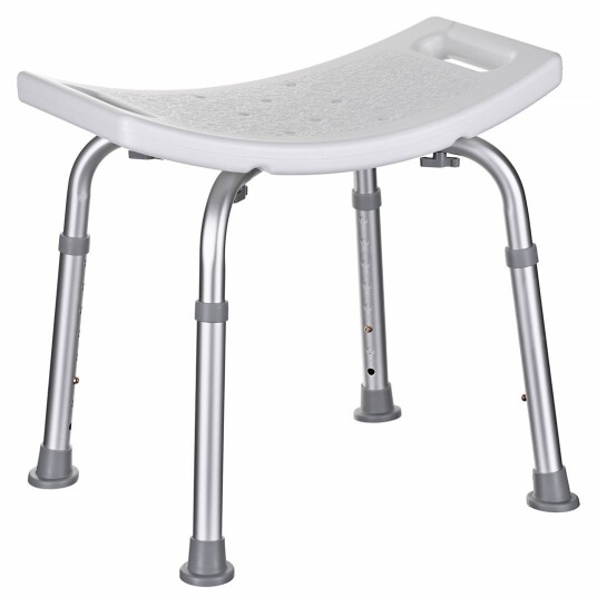 ActionMed Ergonomisk Bruseskammel - Justerbar Højde, Max 110kg - Hvit ActionMed Ergonomisk Bruseskammel - Justerbar Højde, Max 110kg - Hvit