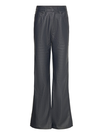 ROTATE Birger Christensen Straight Braided Pants - Black - 42 x 113