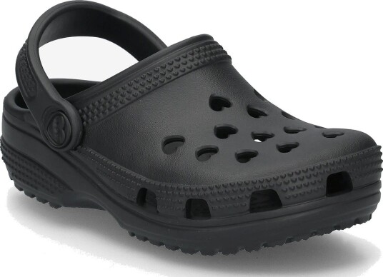 Crocs Classic Hearts Cut Out Clog T - BLACK - 19/20
