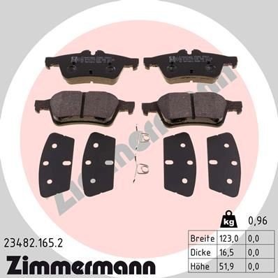 Bremseklosser ZIMMERMANN 23482.165.2