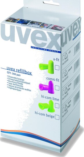 uvex Ørepropper X-Fit Refill, 300 Par
