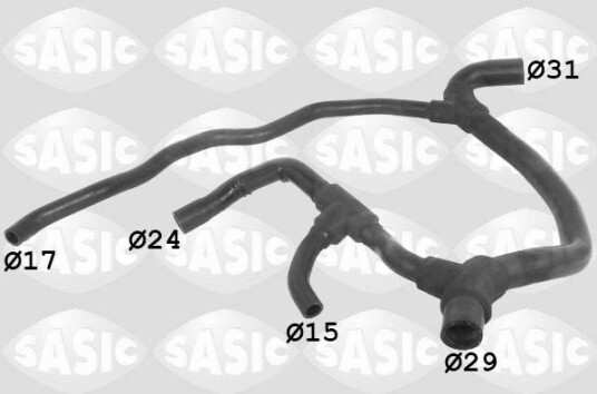 SASIC 3404003 Radiatorslange SASIC 3404003 Radiatorslange
