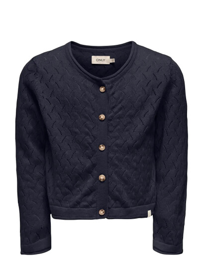 Kids Only Kmgmegan Life  Ls Cardigan Knt Noos Navy 110