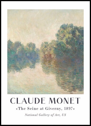 Claude Monet The Seine at Giverny Plakat Plakat / 30x40cm