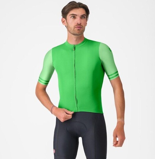 Castelli Prologo Lite 2 sykkeltrøye korte ermer kelly green herre